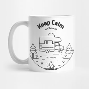 Keep Calm and Hit the Road Mug